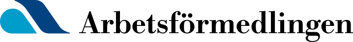 Arbetsförmedlingen logo.