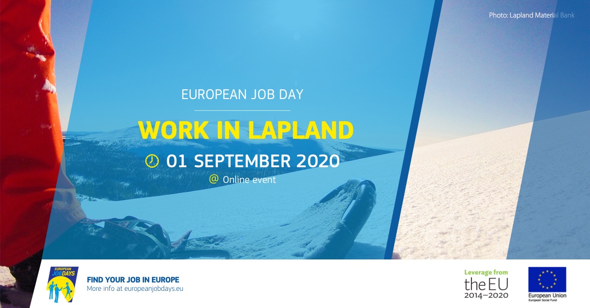 Work in Lapland -banneri.